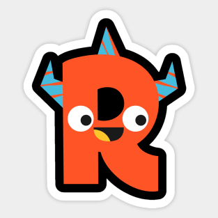 R Letter Sticker